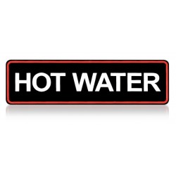 Etiquette Hot water for TH...