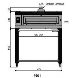 Pizza oven type P601Ma...