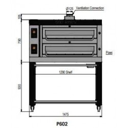 Pizza oven type P602Ma...