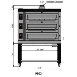Pizza oven type P603Ma...