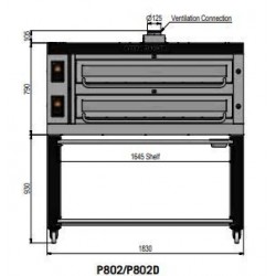 Pizza oven type P802Ma...