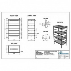 S/s Storage Plate Shelf S/S...